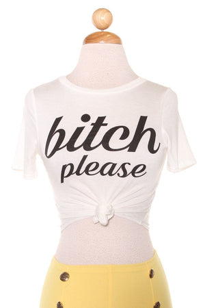 Black Graphic Tee B**** Please