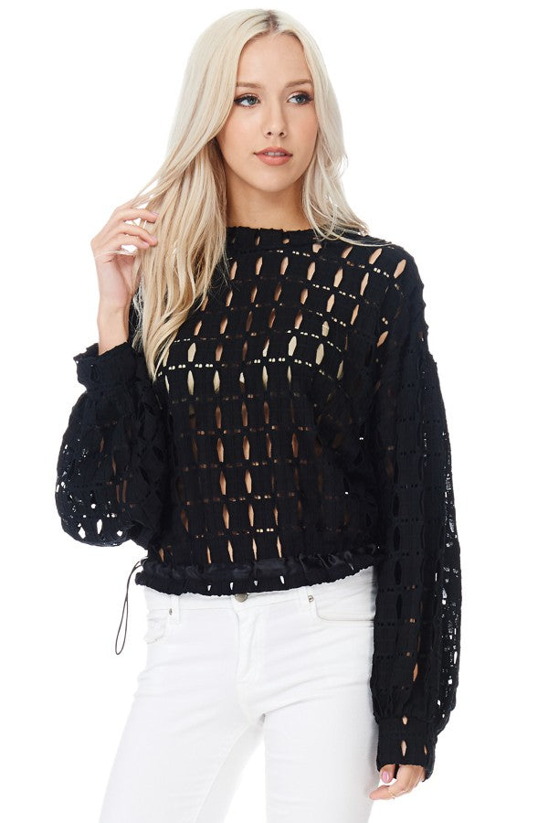 Come Through For Me Black Top