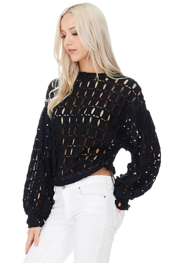 Come Through For Me Black Top