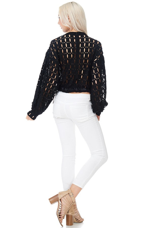 Come Through For Me Black Top