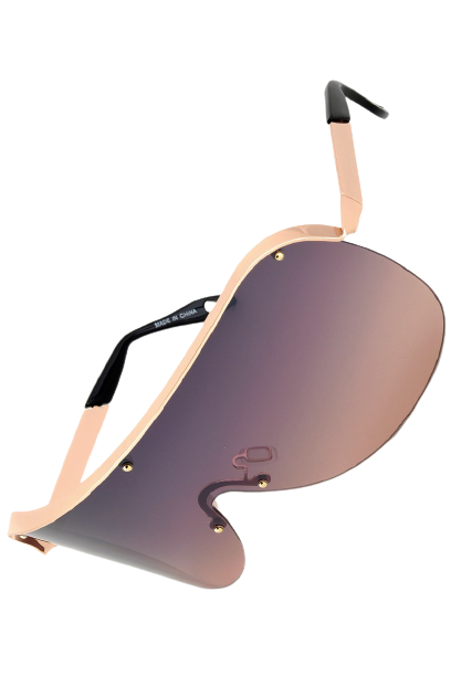 RIDER OVERSIZED RIMLESS SUNNIES