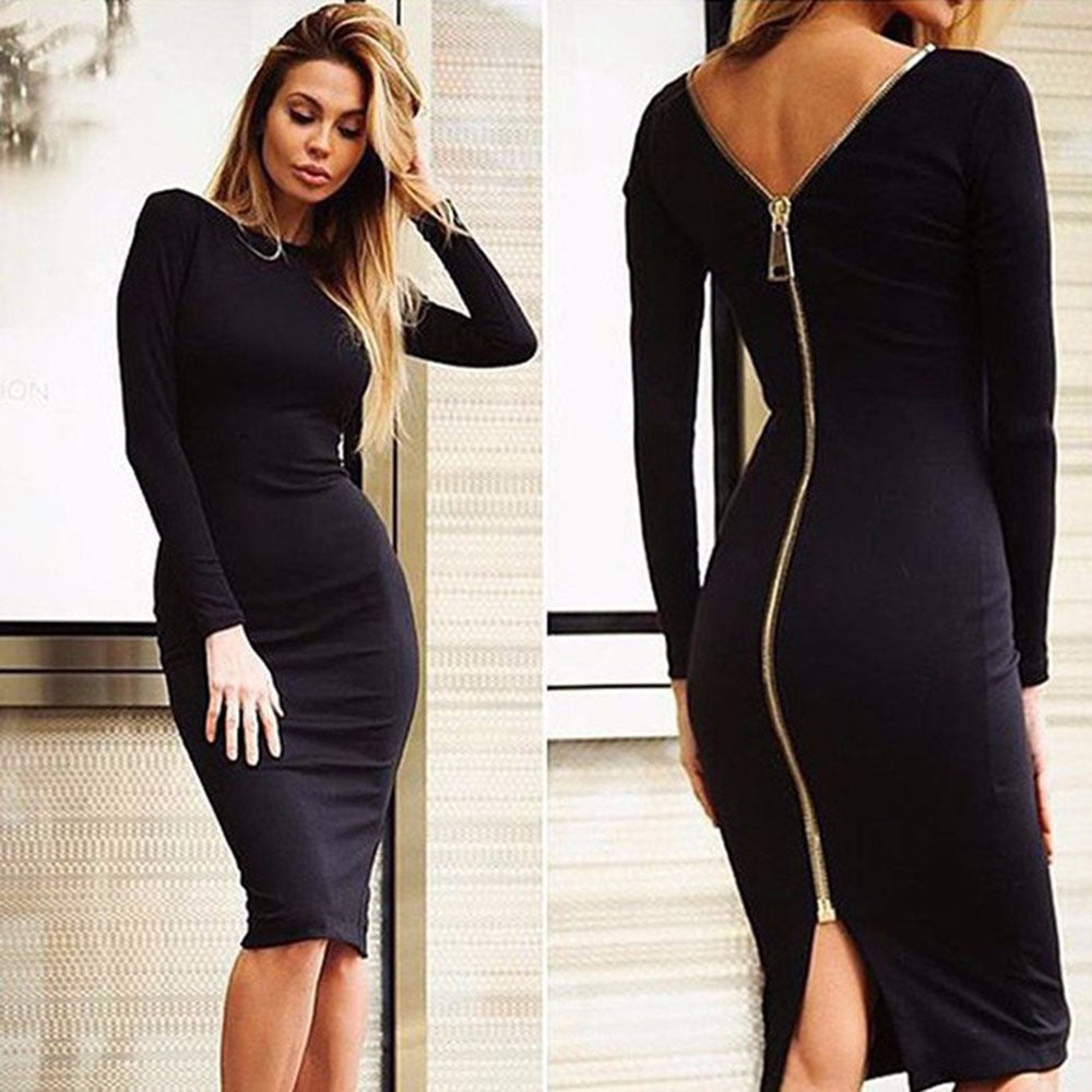 Goddess Zipper Dress